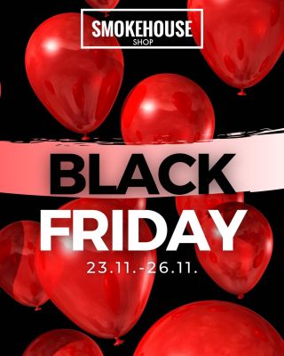 POZOR - POZOR! Důležité hlášení! Na Smokehouse Shop právě vypukl BLACK FRIDAY!🖤❗️ Pokud se chcete mrknout na spoustu...